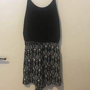 Black and white romper